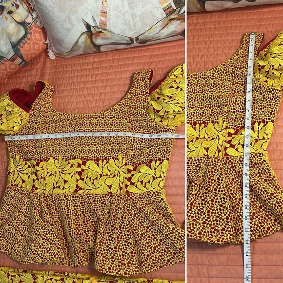 Vibrant African Ankara Style Lace Top & Skirt Set approximate size XL-XXL - Picture 15 of 17